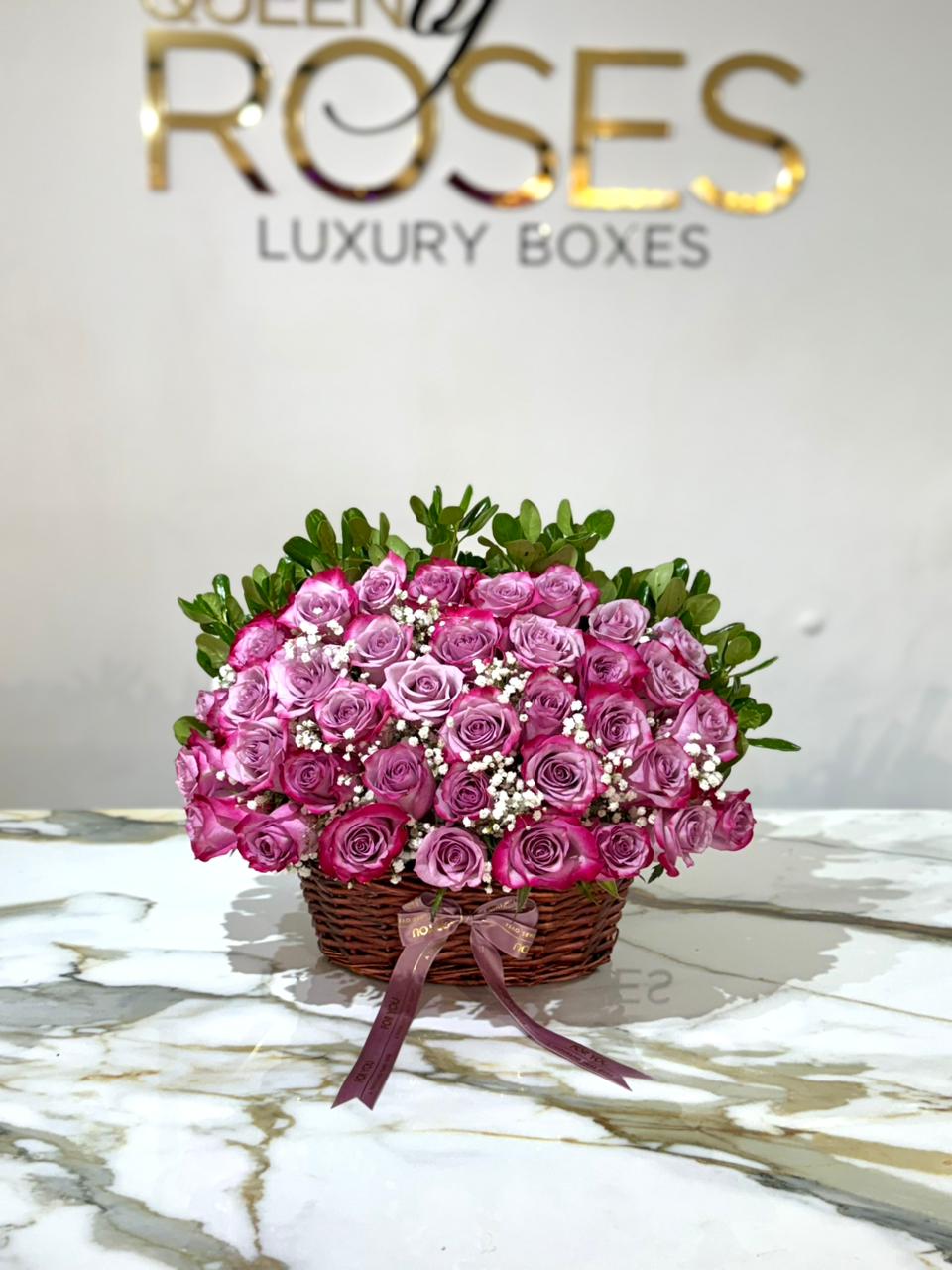 Canasta de 35 rosas